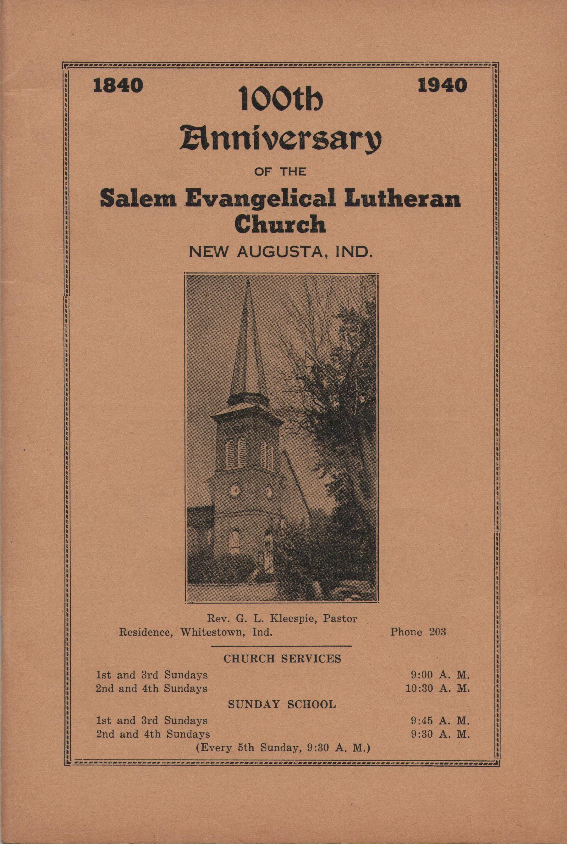 1940 Centennial Book Cover
